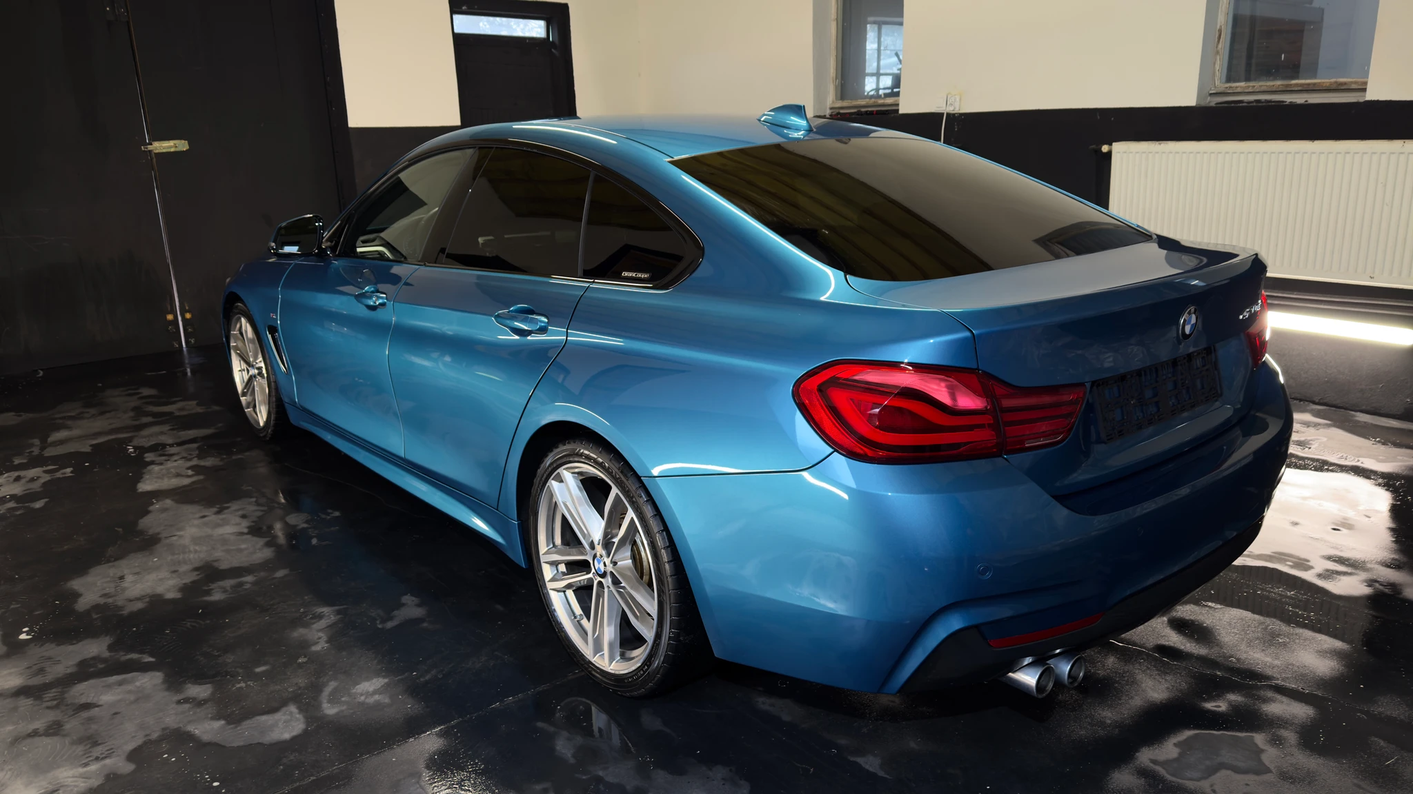 BMW 420d z 2019 roku po detailingu - widok przedni